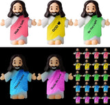 25 Pcs Little Jesus Figurine Glow in the Dark, Bible Style | Bulk Model