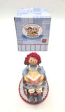 Raggedy Ann "Story Time" Figurine Russ 90th Anniversary Hand Painted Model
