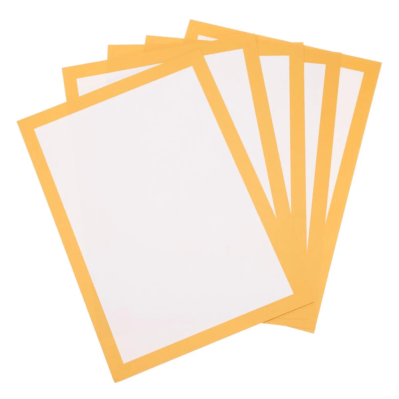 11.7x8.3 Inch Color Frame Poster Board, 2 Pcs Poster Board Paper, Orange Model