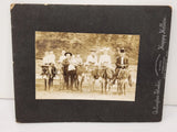PHOTO ON BOARD Happy Hollow Mule Photo Hot Springs Arkansas Antique Cabinet Card Model