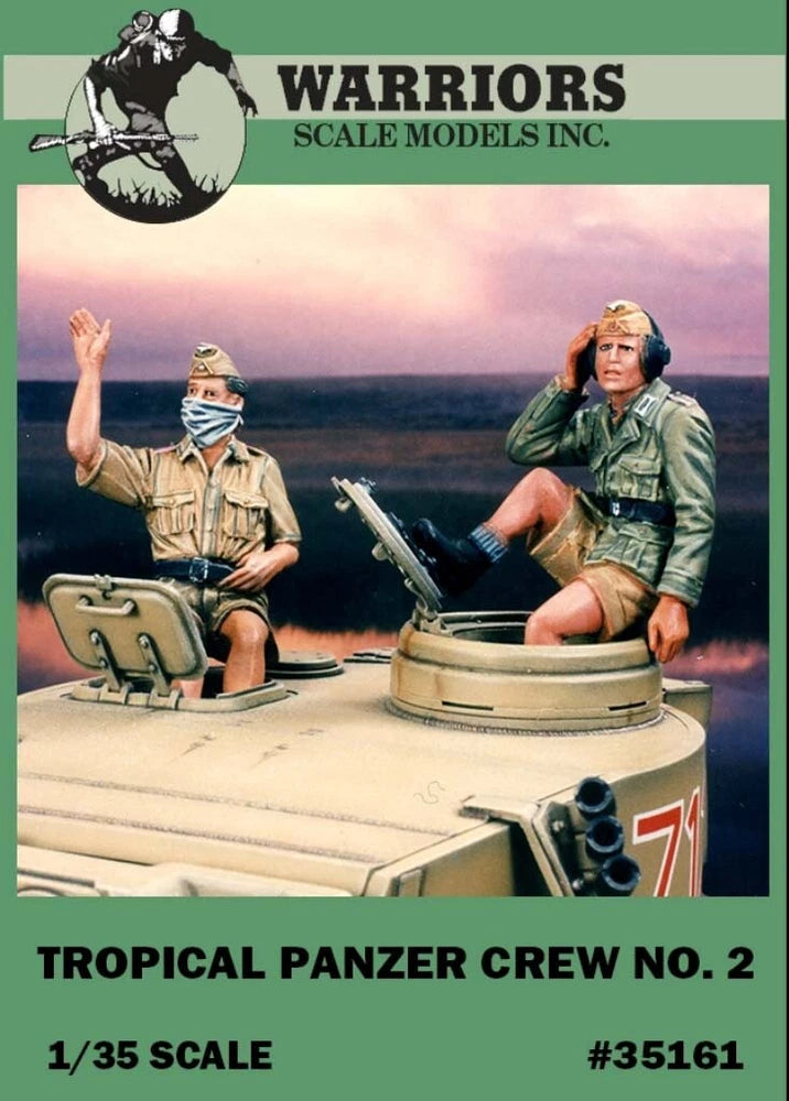 1/35 WWII German Tropical Panzer Crew No.2 Warriors #35161 Resin Model Kits Model