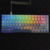 Rainbow Color Gradient Backlit Keycaps | Cherry MX | Mechanical Keyboard | PBT Model