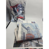 DIY Needlepoint/Tapestry Pillow Kit "London" 16x16 in / 40x40 cm Opened Unused Model