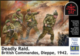 Master Box 1/35 Deadly Raid - British Commandos, Dieppe 1942 (4 figures) Model