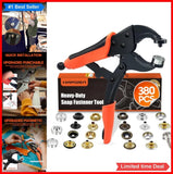 Heavy Duty Snap Fastener Tool Kit 100 Sets 4 Color Canvas Boat Cover Snaps Model