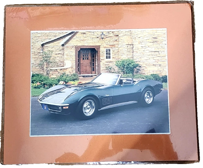 Vintage Chevrolet Corvette Photo Print Mounted on Board 13x15 Classic Car Art Model