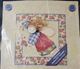 True Colors Craft Button-Ons Cross Stitch Kit 70083 - HE LOVES ME - NOS Sealed Model