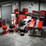 Diorama 1/18 Die-Cast Car Garage Model Repair Workshop Building Scene Accessory Model