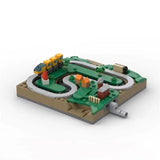 MOC Rural Railway Building Block Model Kit Toy Gift 265 Pcs Model