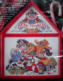 Joy to All Toys Christmas Cottage cross stitch kit UNOPEN Model