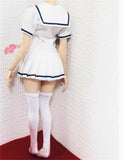 1/6 Scale sailor  white short-sleeved shirtClothes l for 12''  figure Model toys Model