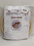 Cross Stitch Kit Stamped 11ct Fish with Hoop, Floss, Accessories DIY Needlepoint Model