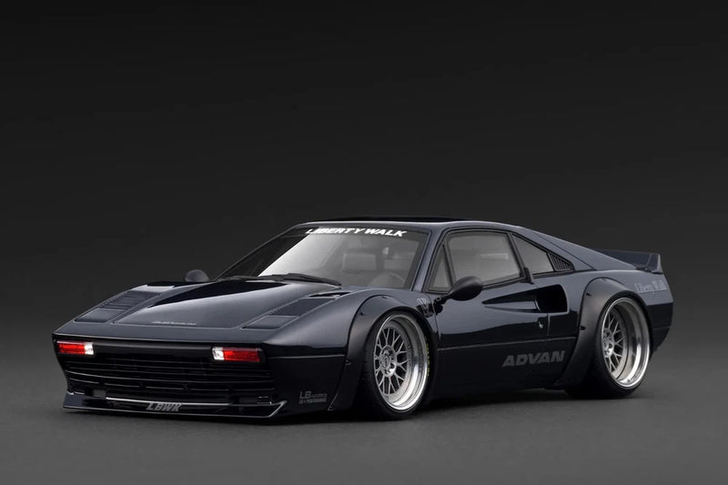 IG3796 Liberty Walk Ferrari 308 Black 1/18 Ignition Model Model