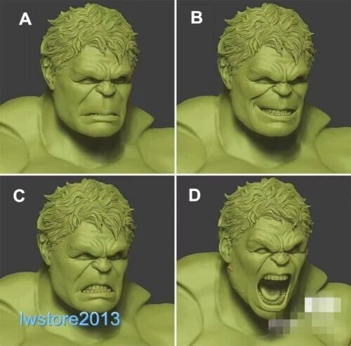 1:6 1:12 1:18 Hulk Giant Man Head Sculpt For 12" 6" 3.75" Male Figure Body Toys Model