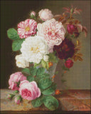 Needlework Craft Embroidery DIY Counted Cross Stitch Kits Still life with Roses Model