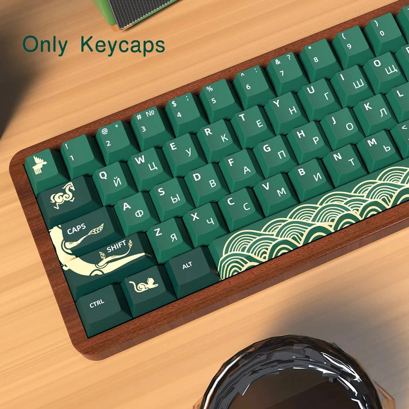 Animal Forest PBT Keycaps 158-Key Cherry Profile Multi-Language Keyboard Model