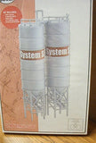MODEL POWER 2 INDUSTRIAL SILOS HO SCALE BUILDING KIT No. 186 Model