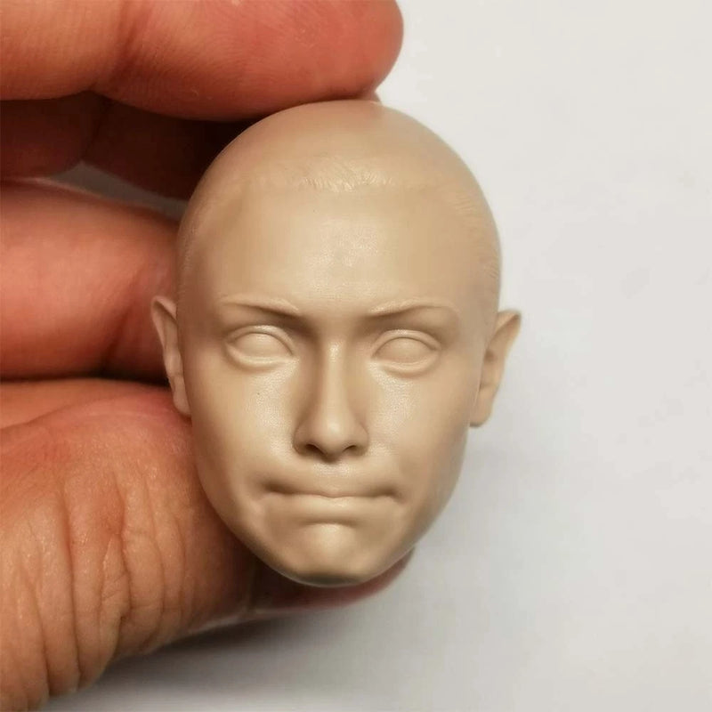 1/6 Unpainted Wanda Bald Head Sculpt Model Fit 12in Figures Model