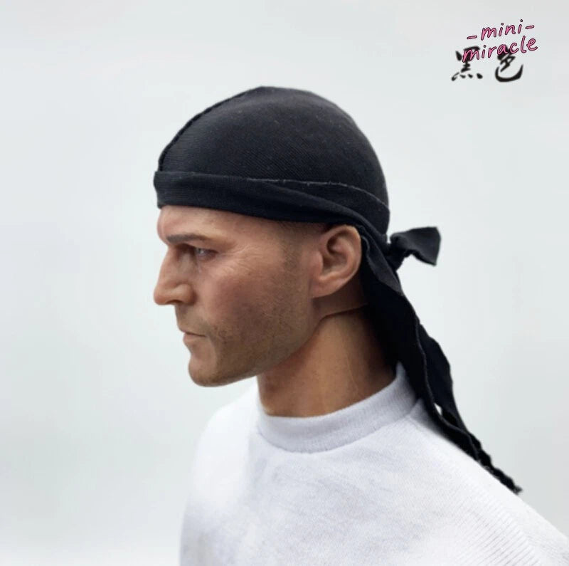 Fashion Male Soldier Accessories Black Scarf Hat Model 1/6 12" Action Figure Model