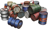 Miniart 1/48 Scale Fuel and Oil Drums 1930s-1950s Plastic Model MA49007 Model