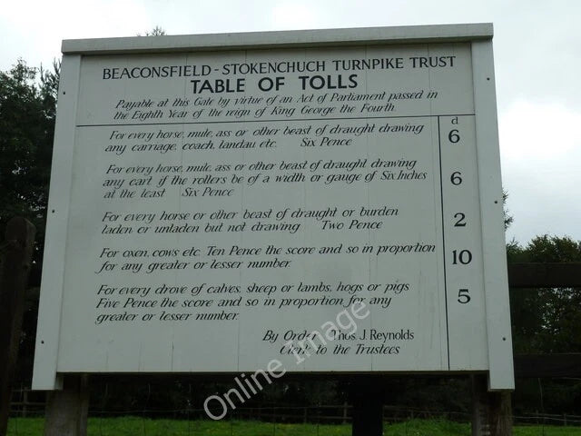 Photo 6x4 COAM 78: the toll board Chorleywood  c2011 Model