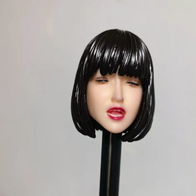 1/6  Head Sculpt ZHou Xun Singer Expression Fit for 12'' Action Figure Model toy Model