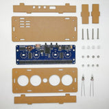 DIY Kit 4 bit Nixie Tube Clock IN-14 PCBA Digital IN14 neon+Acrylic.No Tubes Model