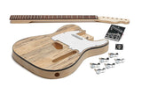 Solo TCK-1SM DIY Electric Guitar Kit With Spalted Maple Top Model