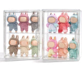 2 Pack Display Case Plush Toy Figurine Action Figure Acrylic Clear Display Boxes Model