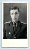 Vintage Military Officer man Portrait Photo Uniform Shoulder Boards Insignia Model