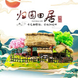3D Metal Puzzle Pastoral Life House Model Kits DIY Assemble Jigsaw Model Kits Model