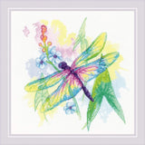 Riolis counted cross stitch kit "Rainbow Beauty", 25x25cm, DIY Model