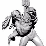 1/35 resin figure model Science Fiction Mechanical Female Warrior Lili unpainted Model