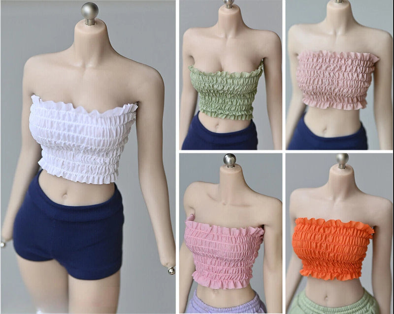 1/6 Scale Tube Top Vest Clothing Model for 12" Female Figure Body Accessories Model