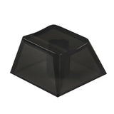 20 PCS Blank Crystal Transparent Black Keycaps PC 1U Cherry Profile R4 MX Model