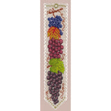 Le Bonheur des Dames bookmark counted cross stitch kit "Grapes", 5x20cm, DIY Model
