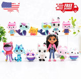 13pcs/set Gabby's Dollhouse Action Figure Cute Doll Collection Model Toys-New Model