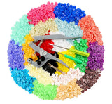 400 Sets Plastic Snap Buttons with Snap Pliers for Clothing Diapers Bibs Coats Model