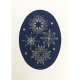 Bothy Threads Greating card counted cross stitch Kit "Shining Stars", 8x11cm, XM Model