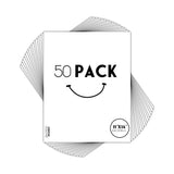 50 Pack 11x14 Frame Backing Boards Photo Art Print Backer Sheets Frame Display Model