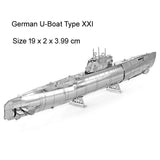 3D Metal Puzzle Assembled Submarine Model DIY Jigsaw Creative Adult Children Toy Model