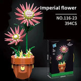 Plant Building Brick Kit - Imperial Flower by Wizardi F07N11-21-23(116) Model