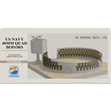 TOUCAN #TC3D006 1/35 US Navy 40mm Quad Bofors Four Round Ammunition Clip Model