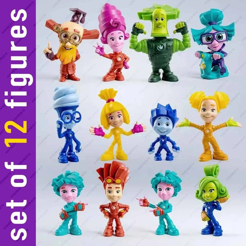 Prosto Toys The Fixies, Fixiki, Set of 12 pc, NEW Version, Figurines US Seller Model