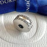 Authentic Pandora Double Lined Pave CZ Clip Charm 798422C01 Charms