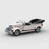 MOC Car 1935 Ford Roadster V8 White Building Block Model Kit Toy Gift 154 Pcs Model