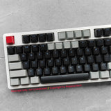 Black Gray Double-shot Keycaps set OEM Profile for Cherry MX Mechanical Keyboard Model