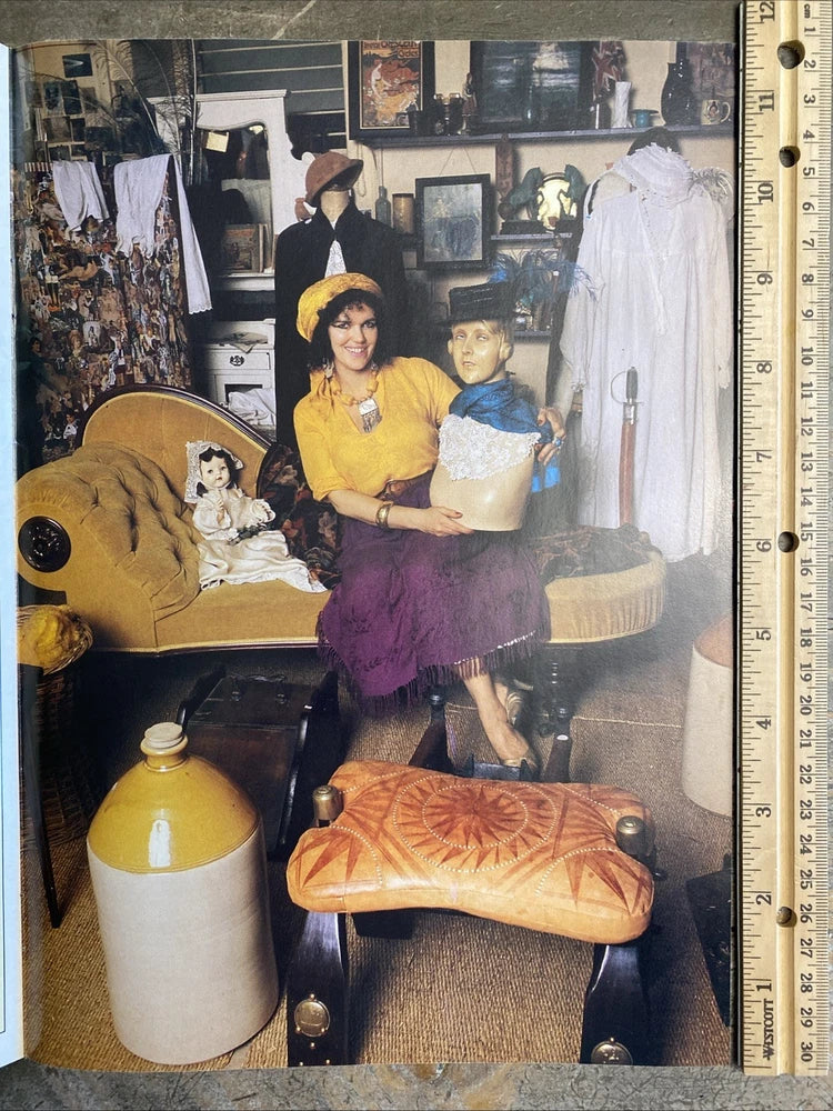 Vintage 1980s British Editorial Photo Eclectic Boho Interior Mannequin Oddity Model