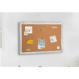 Cork Bulletin Board, 36" x 24" Corkboard with Natural Wood Frame- Vision Board Model