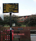 PHOTO  DEPARTURES DISPLAY BOARD AT TELFORD CENTRAL RAILWAY STATION FACING THE EN Model